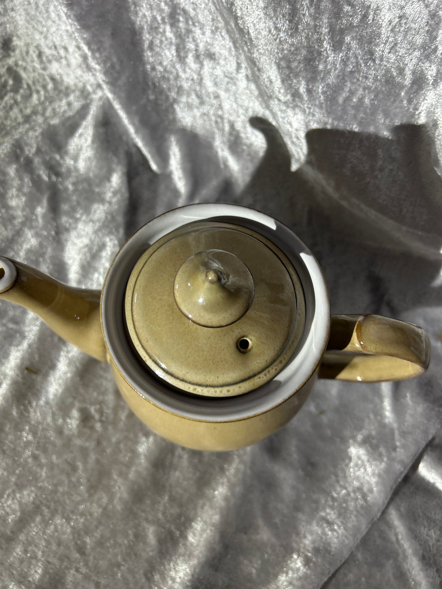 Denby Viceroy Tea Pot with Lid Brown Beige