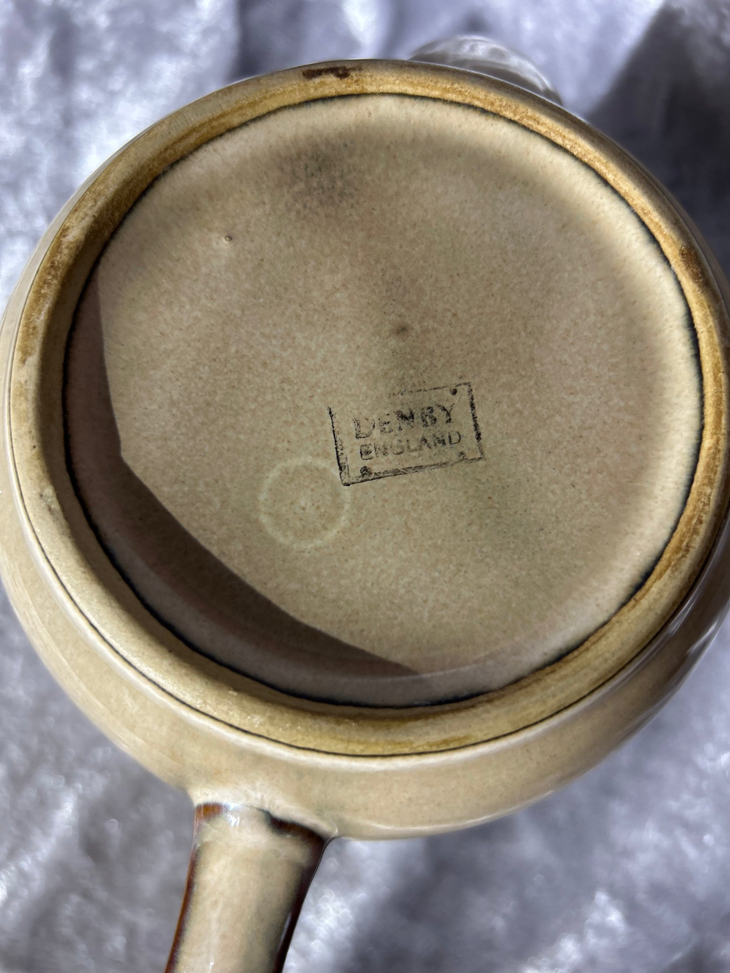 Denby Viceroy Tea Pot with Lid Brown Beige
