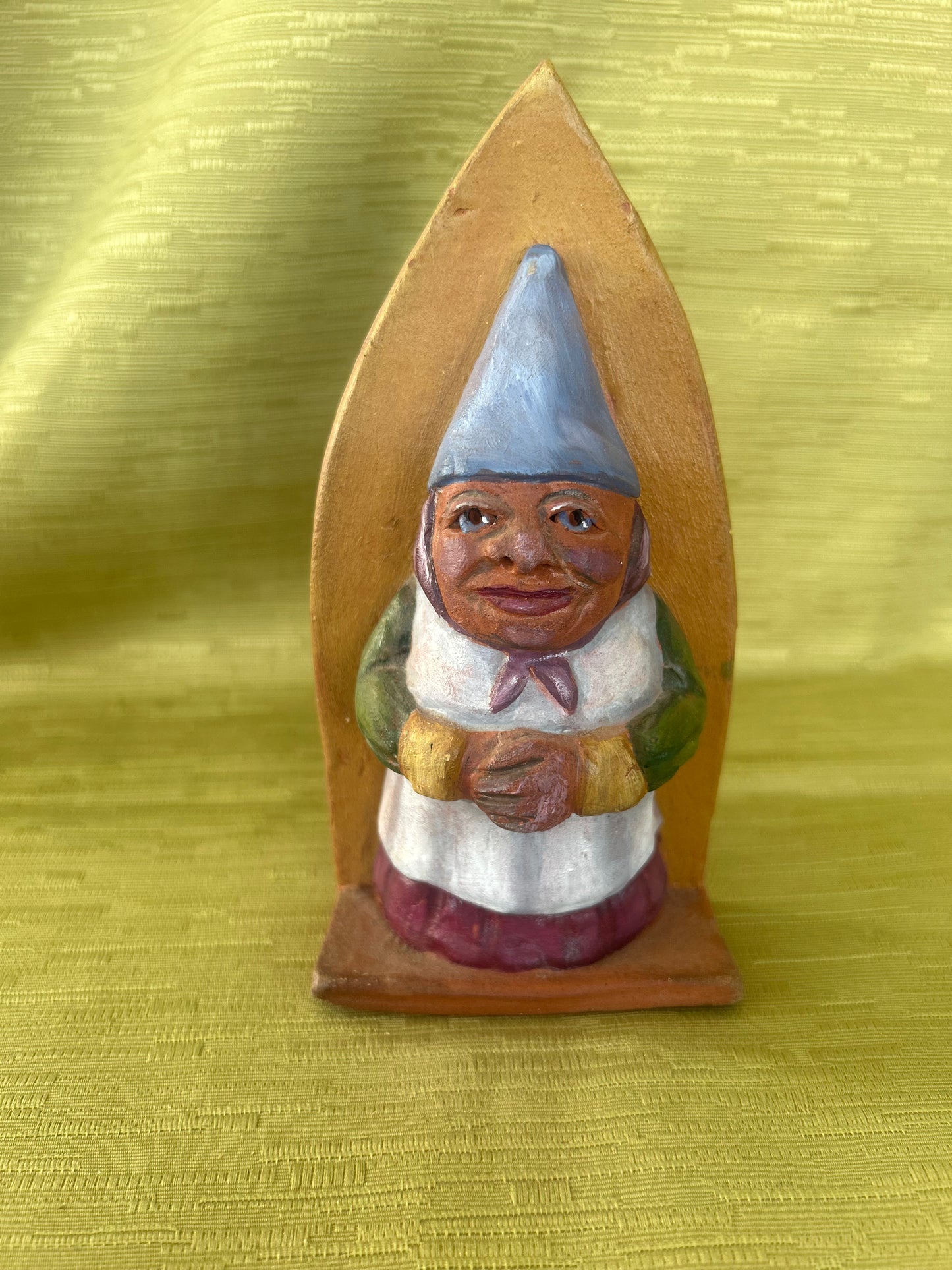 Vintage Pair Pottery Gnome Bookends
