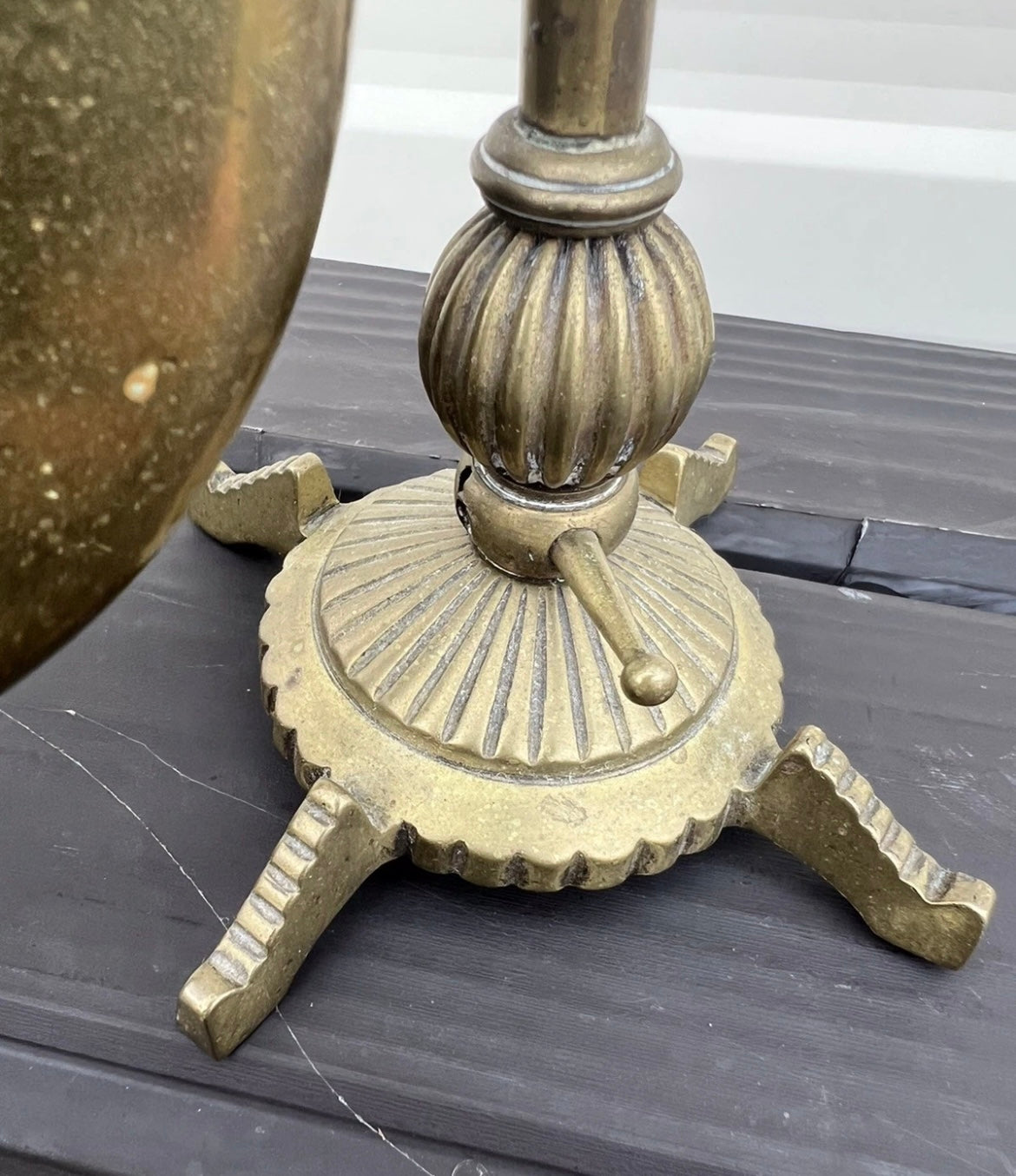 Quality Antique Art Nouveau Brass Dinner Gong, Circa-1930