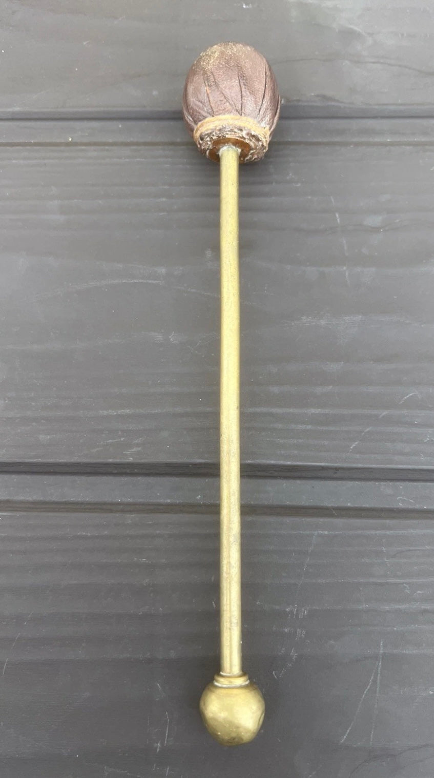 Quality Antique Art Nouveau Brass Dinner Gong, Circa-1930