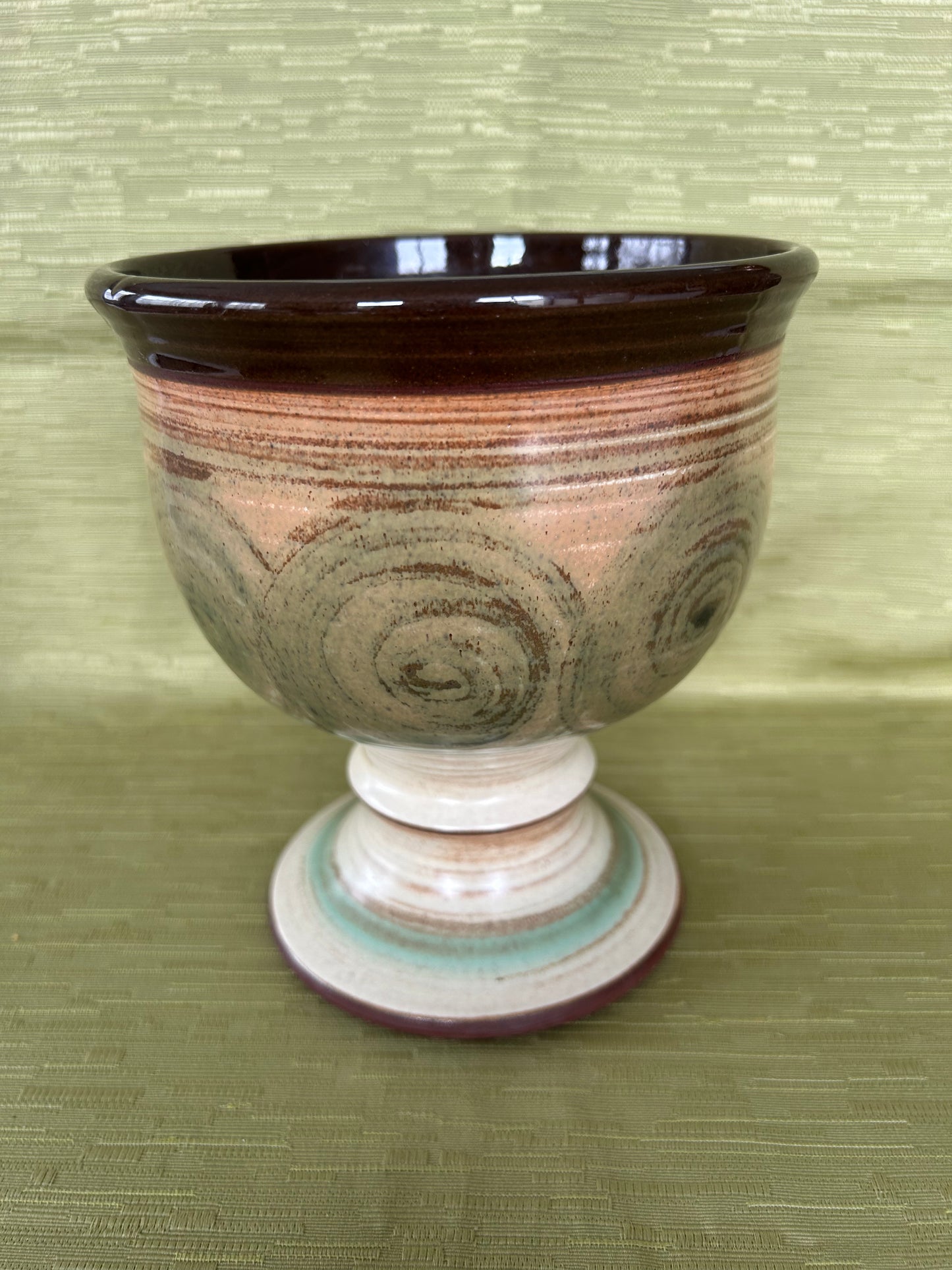 Vintage Studio Skegness Footed Pottery Bowl