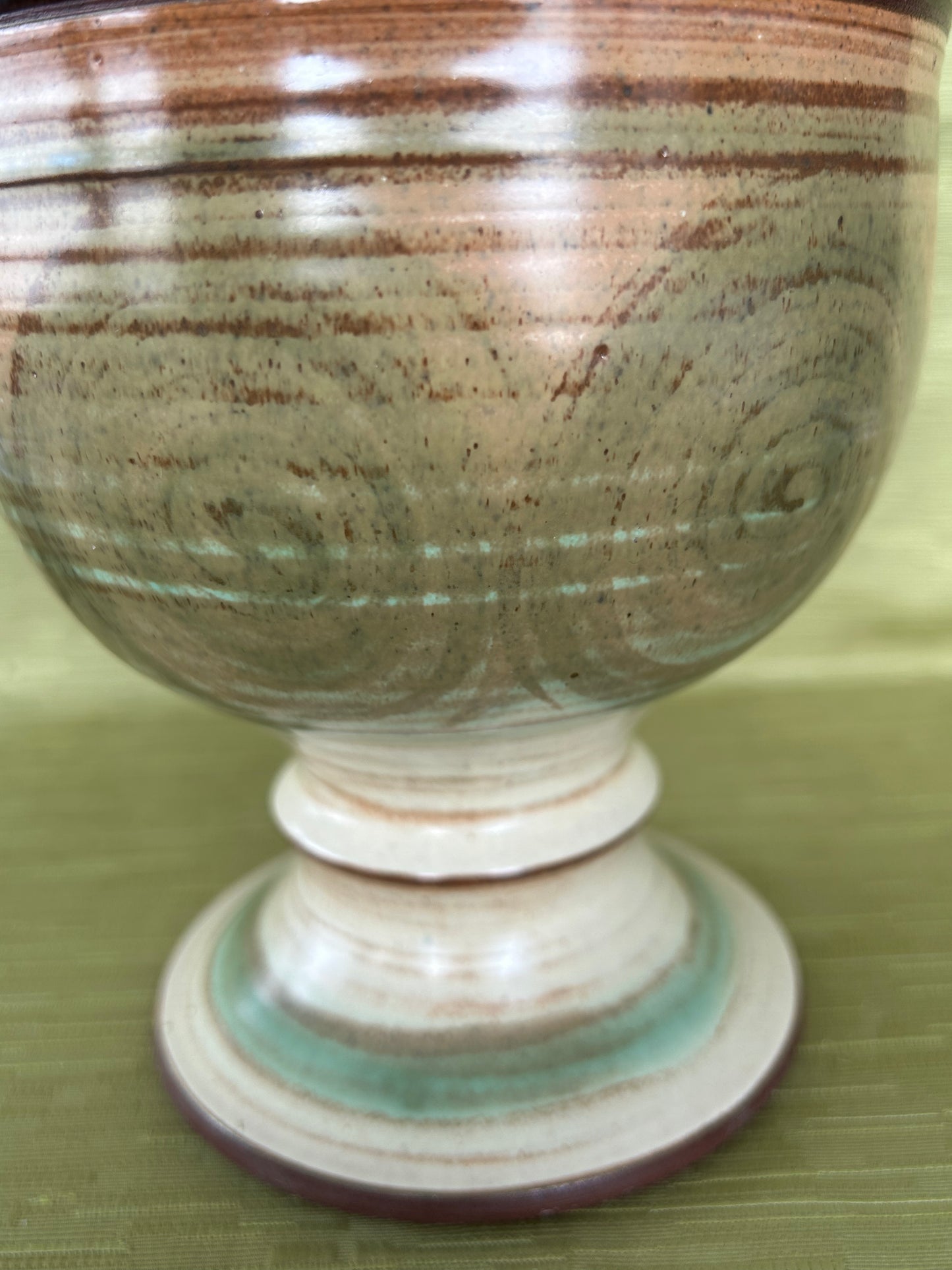 Vintage Studio Skegness Footed Pottery Bowl