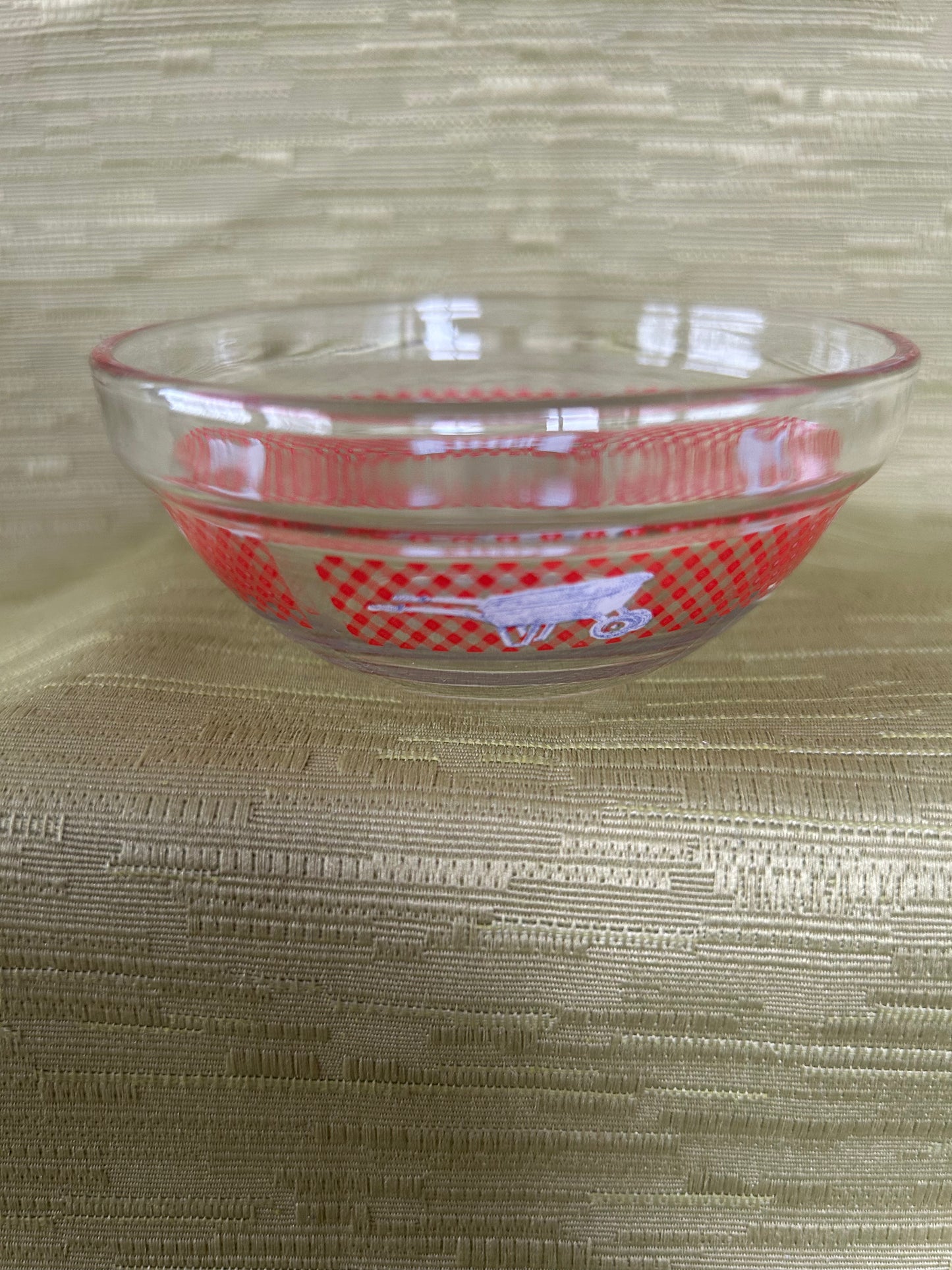 Vintage Set of 3 Pyrex Style Chicken Design Mixing Bowls