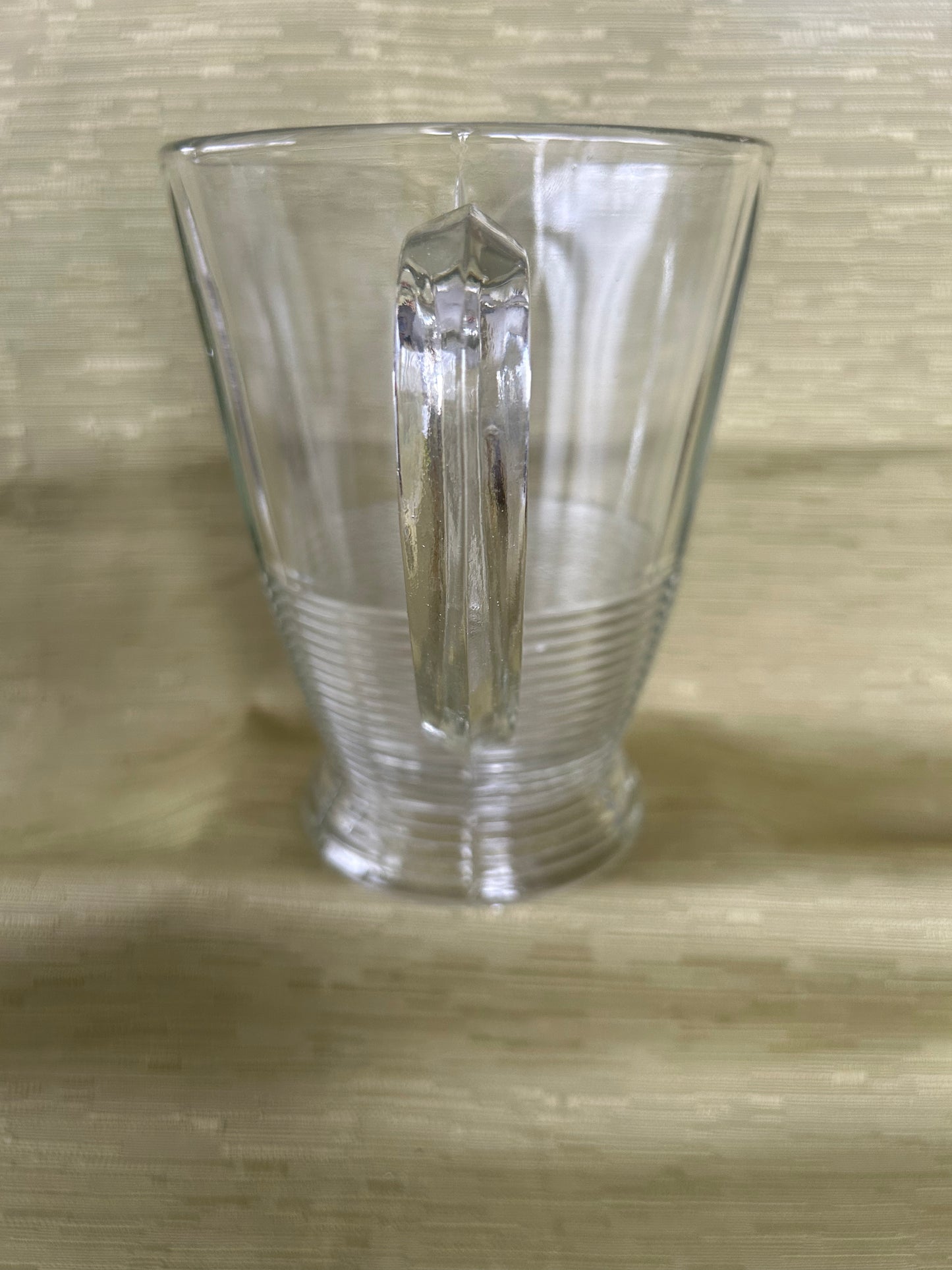 Vintage Retro Mid-century Ribbed Base Water Jug/Pitcher
