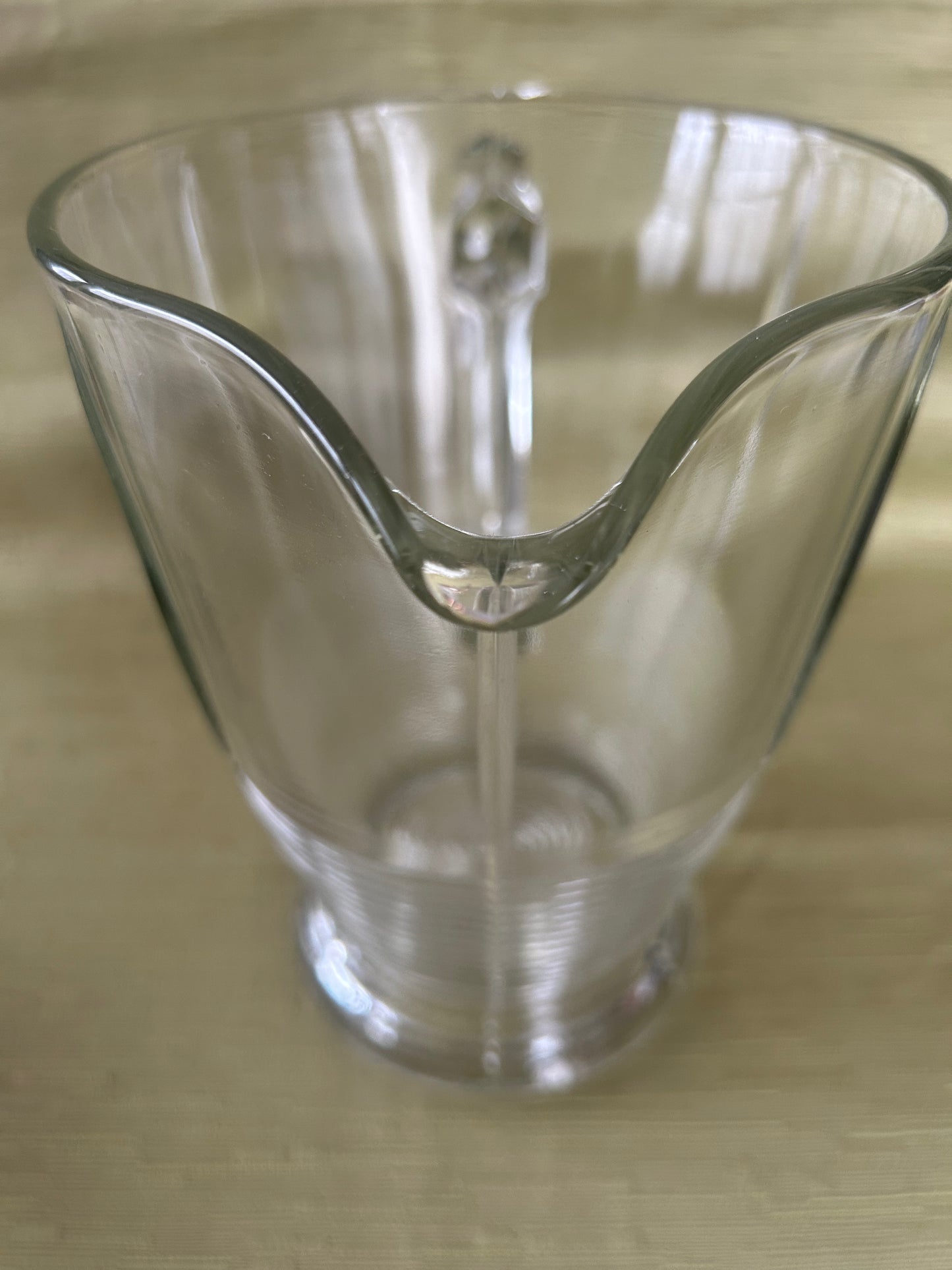 Vintage Retro Mid-century Ribbed Base Water Jug/Pitcher
