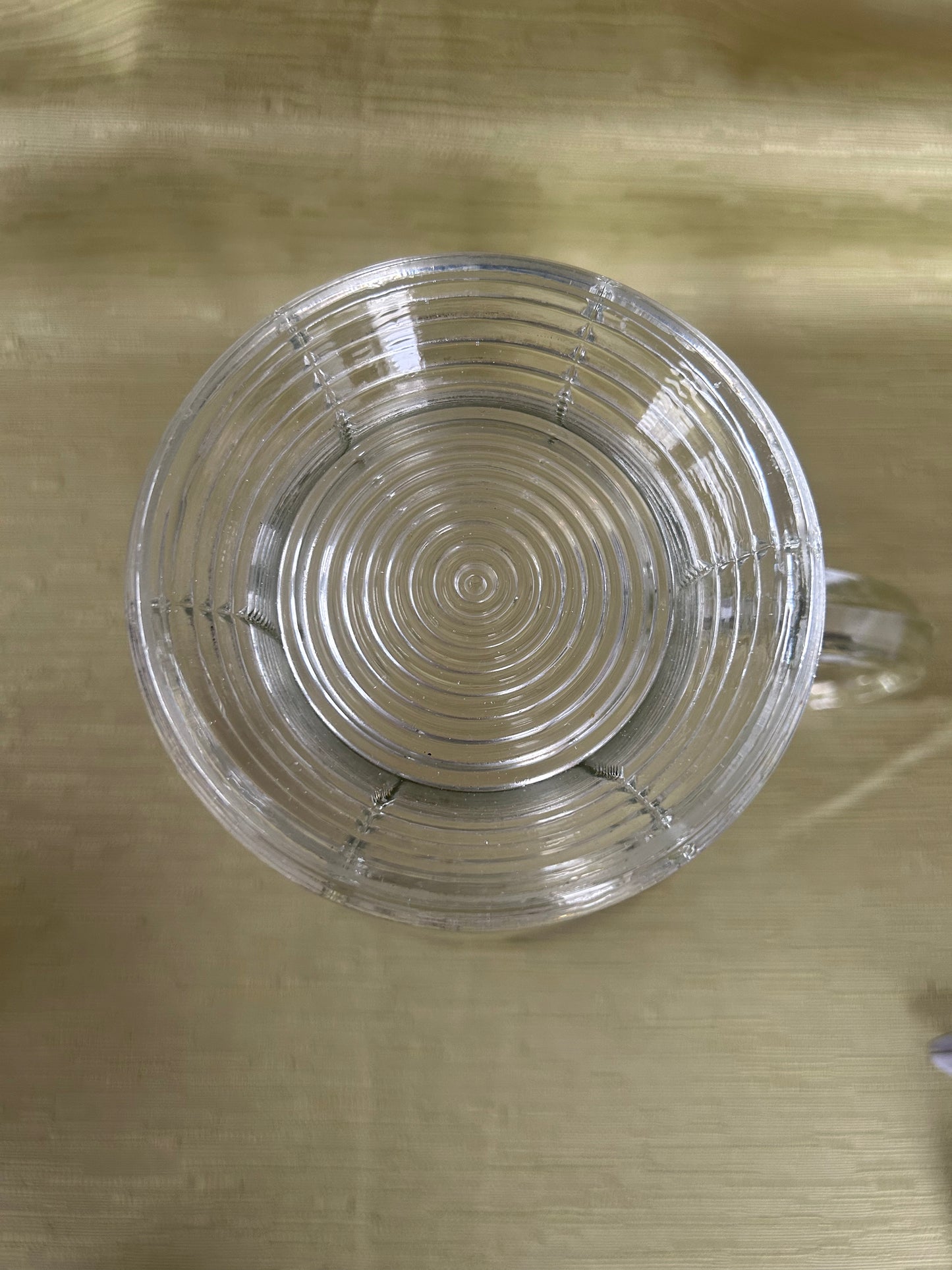 Vintage Retro Mid-century Ribbed Base Water Jug/Pitcher