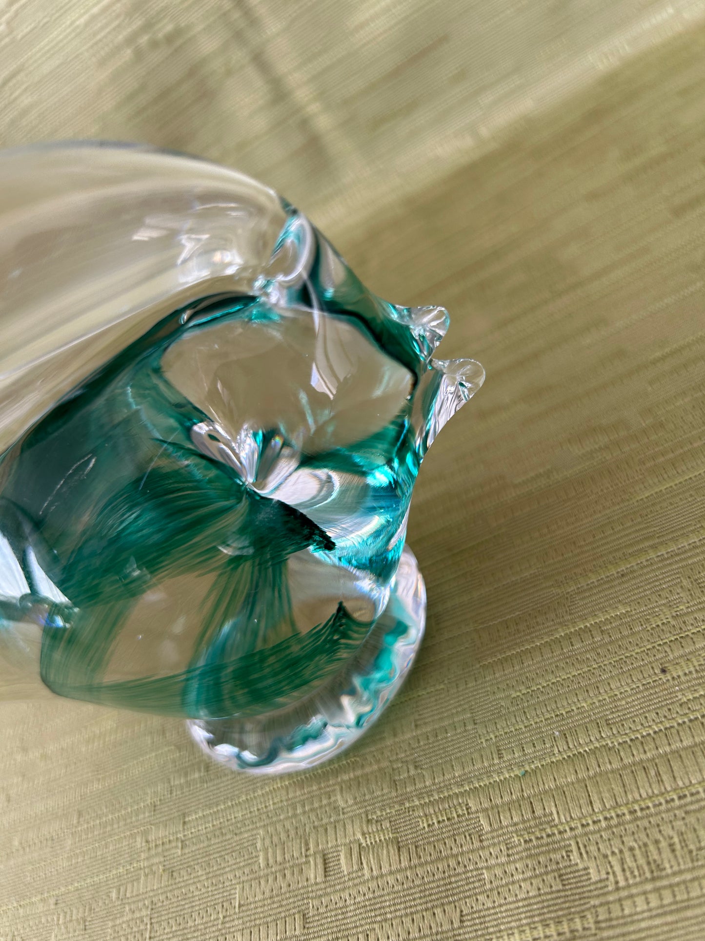 Vintage Murano Ocean Colour Glass Fish Sculpture