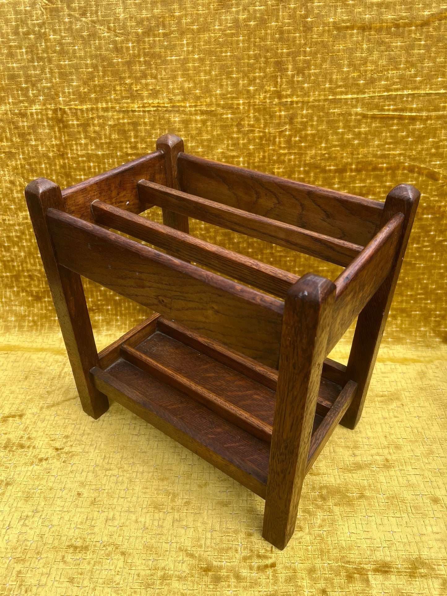 Antique Oak Umbrella Stand