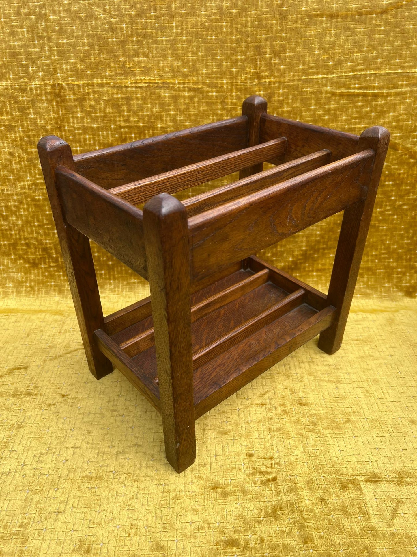 Antique Oak Umbrella Stand