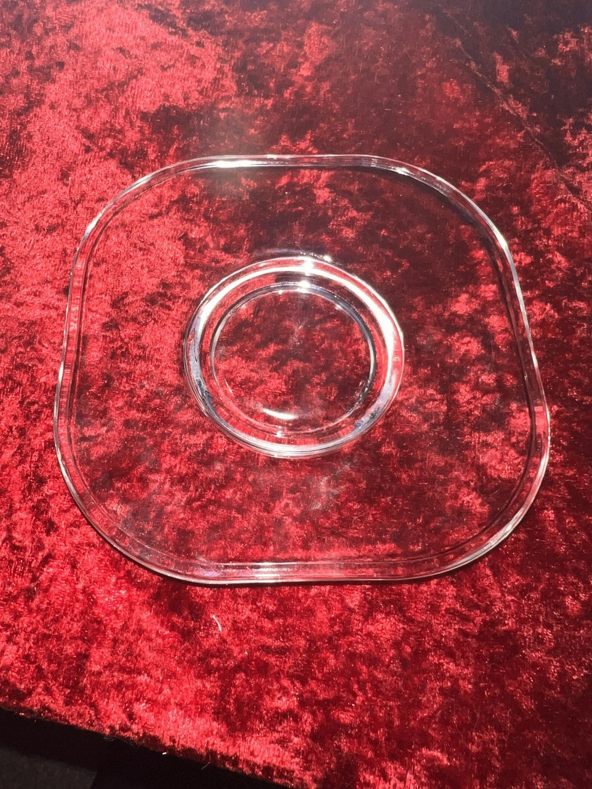 4 Retro Joe Colombo Italian Glass Coffee Cups And Saucers Model: ‘Arno’