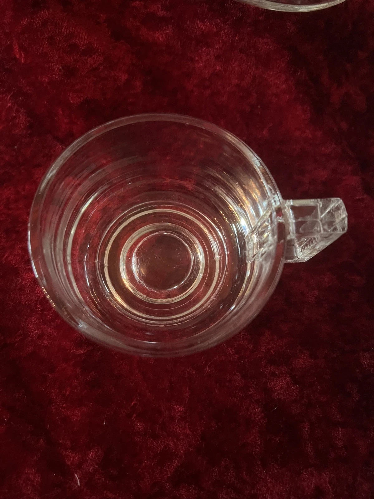 4 Retro Joe Colombo Italian Glass Coffee Cups And Saucers Model: ‘Arno’
