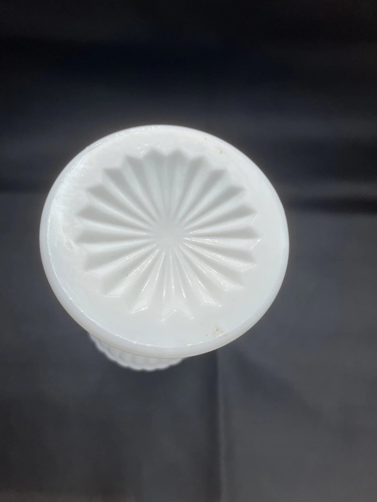 Antique 19th Century French Portieux Vallerysthal White Opaline Milk Glass Oil Lamp