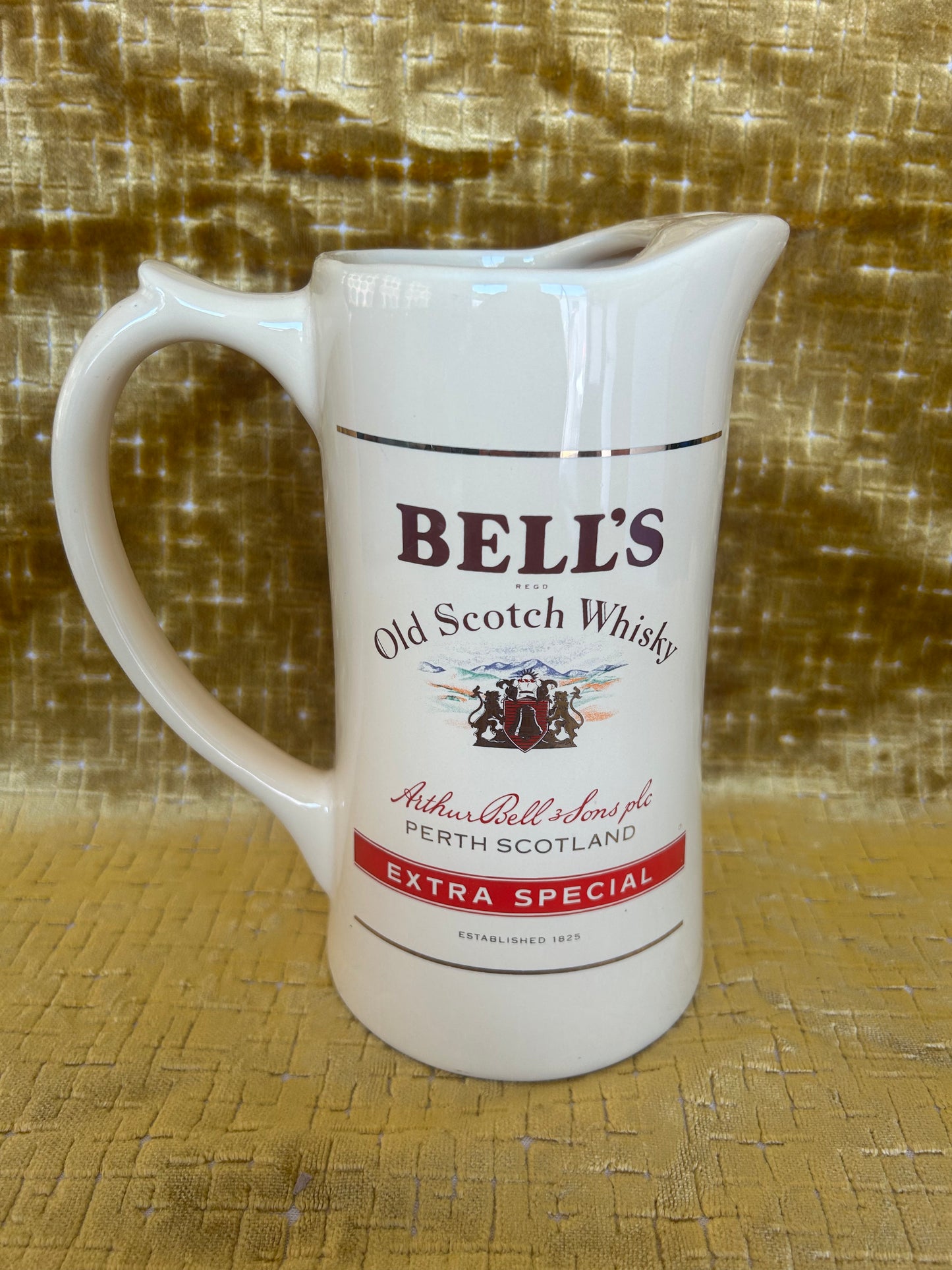 Vintage Bell's Old Scotch Whisky/Water Jug By Wade PDM Whiskey 8"