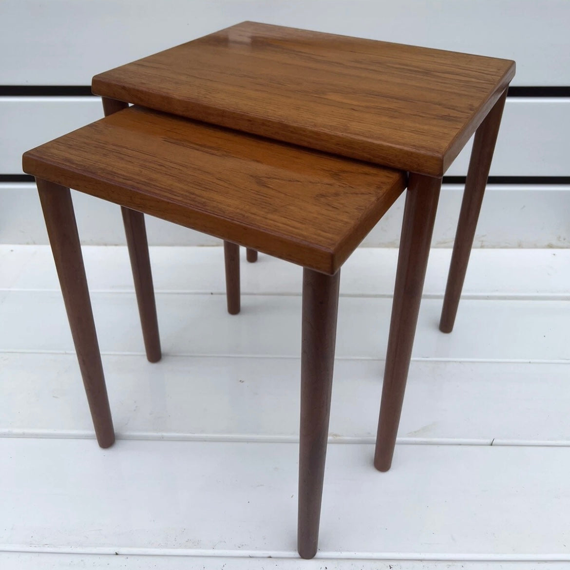 Mid-Century Teak Nest of Tables Scandi Style