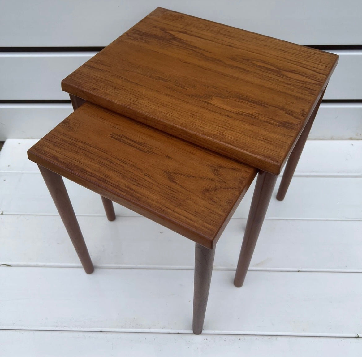 Mid-Century Teak Nest of Tables Scandi Style