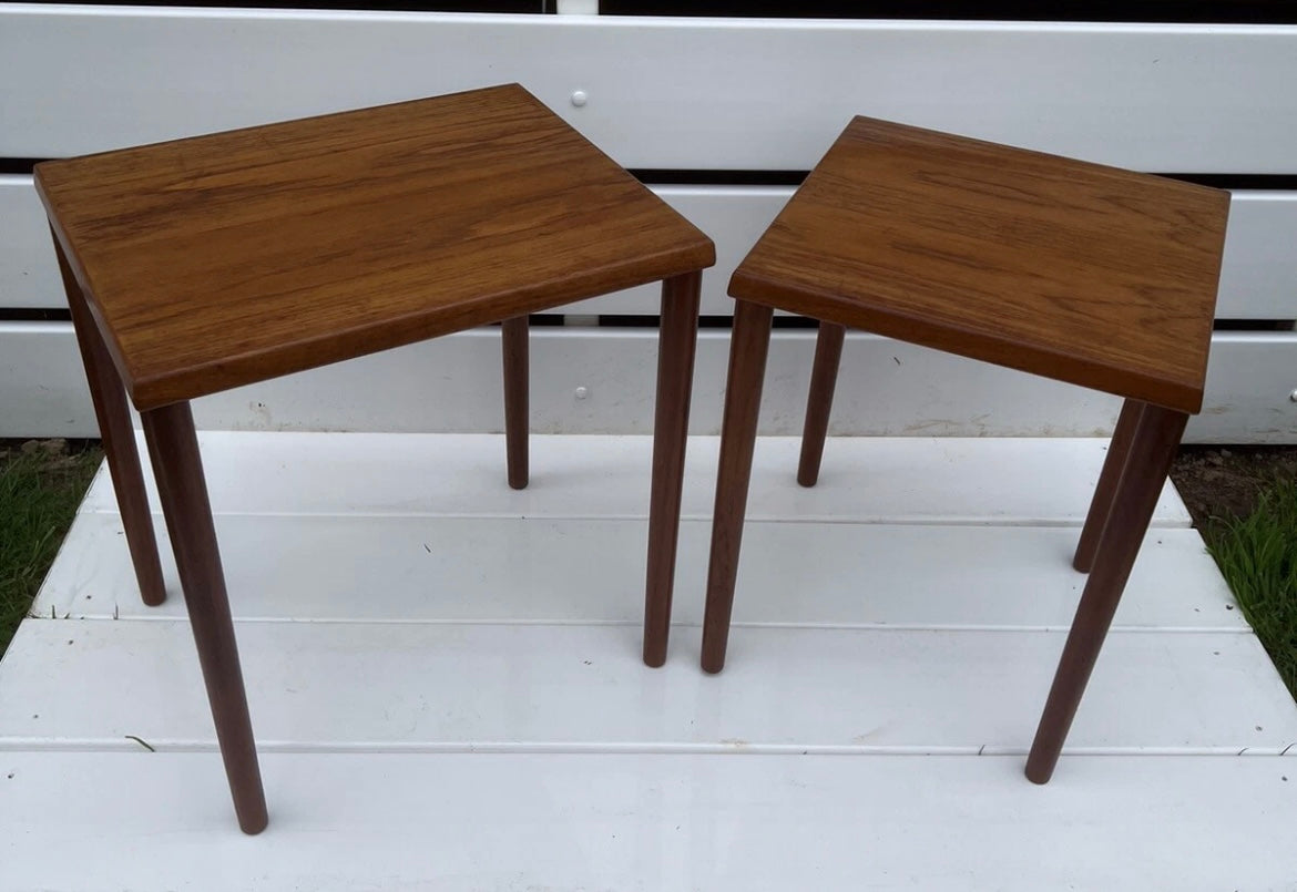 Mid-Century Teak Nest of Tables Scandi Style