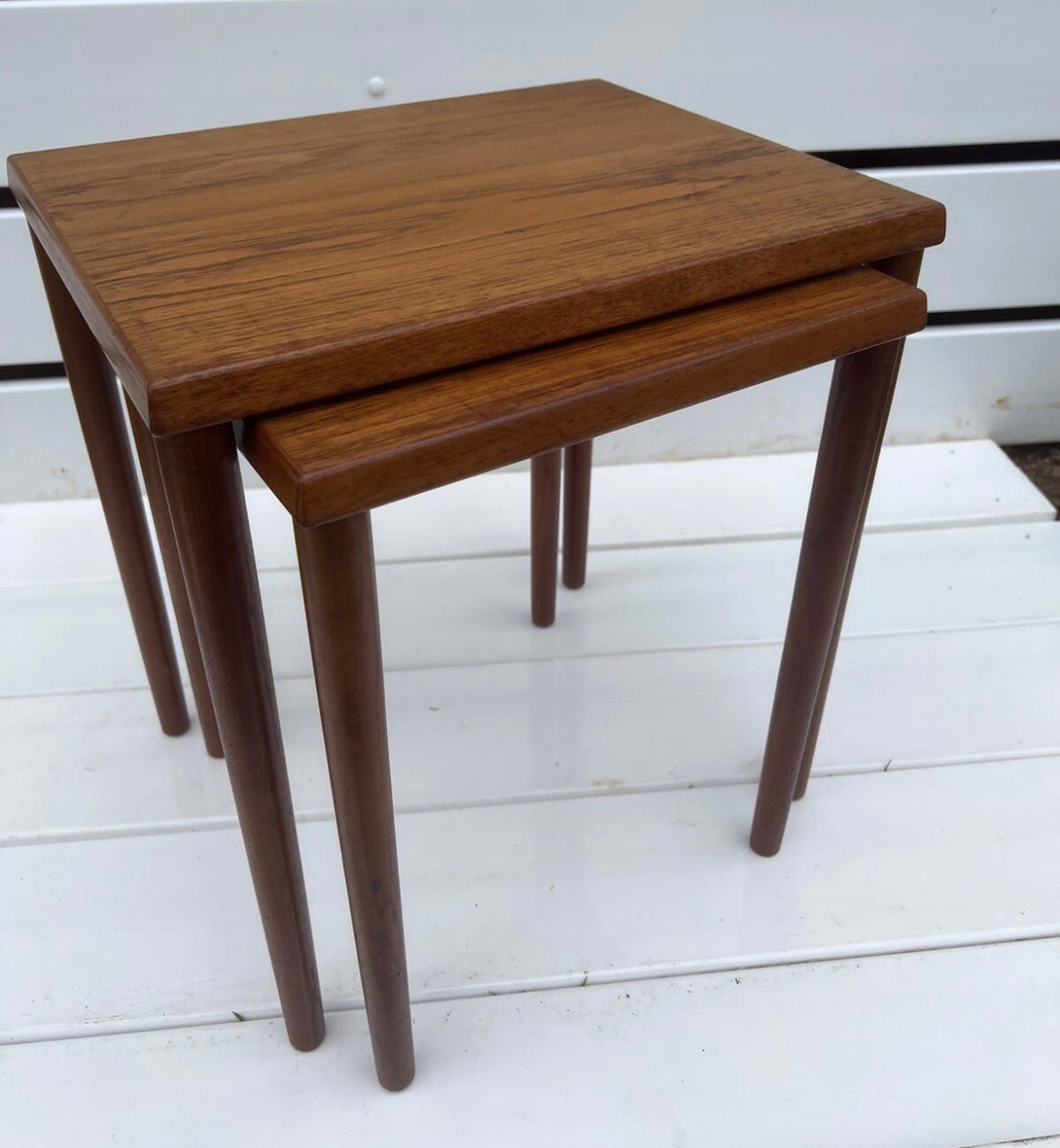 Mid-Century Teak Nest of Tables Scandi Style