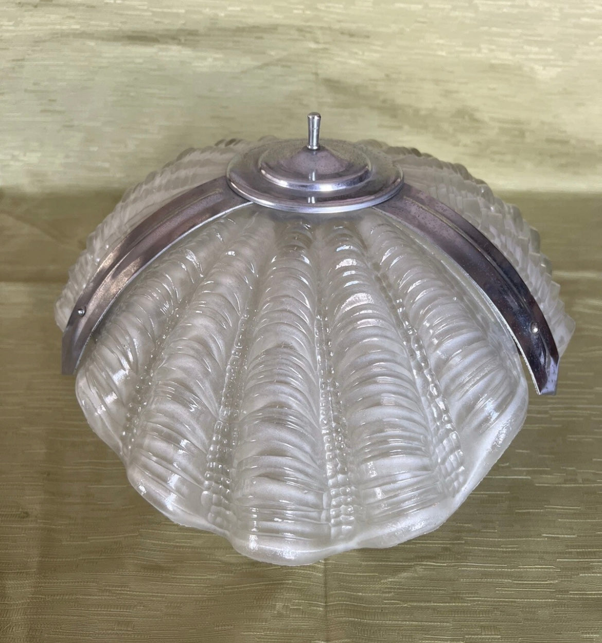 Vintage Clam Shell Ceiling Pendant Lamp Light Shade Art Deco 1920/1930’s