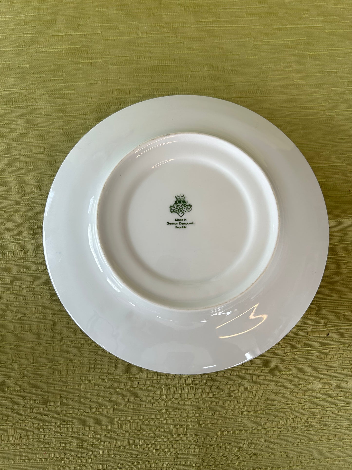 Henneberg Porzellan GDR Blue & White Cheese Cloche with Dome Lid