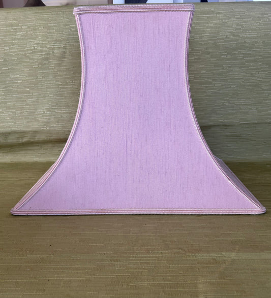 Retro Pink Lampshade 2 Curved / 2 Straight Sides