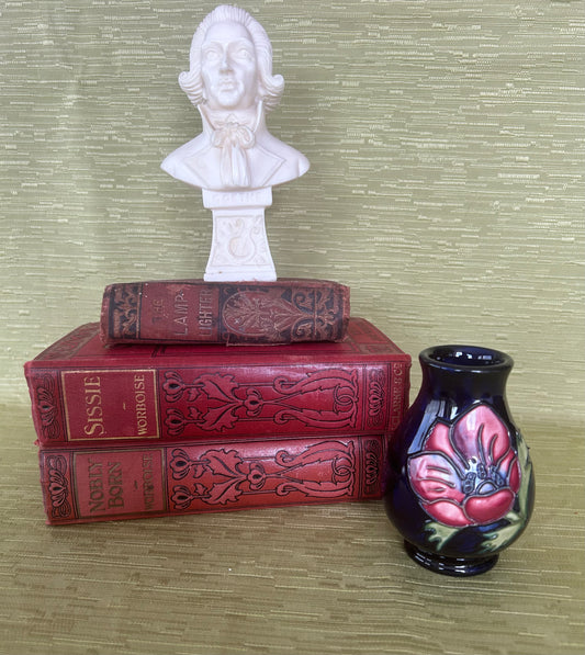 Moorcroft Pottery Anemone Blue Pattern Baluster Vase