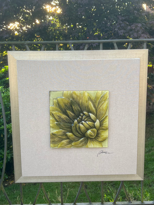 Rob Pohl Decoupage 3D Glass / Canvas Framed Signed Art