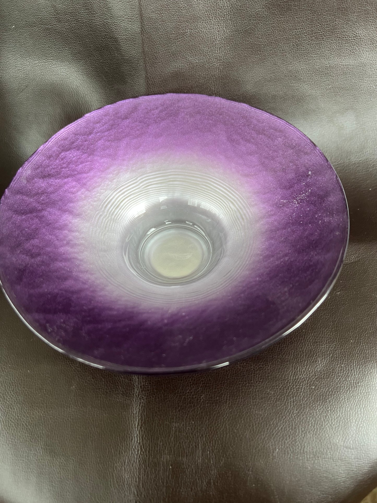 Pair of Rare Portmeirion Dusk Till Dawn Tea Light Holders Purple Silver