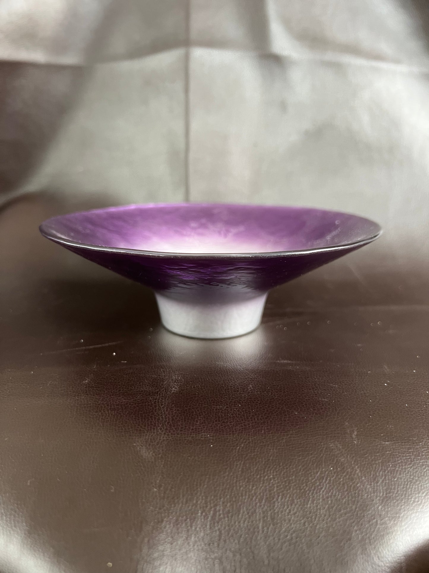 Pair of Rare Portmeirion Dusk Till Dawn Tea Light Holders Purple Silver