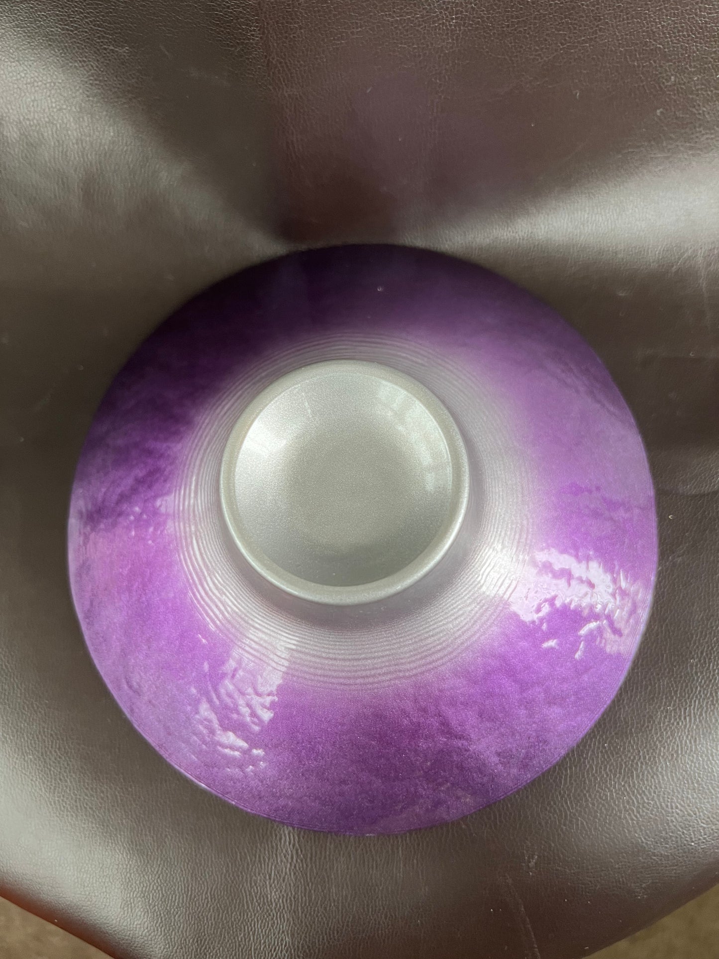 Pair of Rare Portmeirion Dusk Till Dawn Tea Light Holders Purple Silver