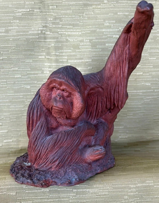 Bronze Vintage North Light Orangutan Signed John Stanbridge
