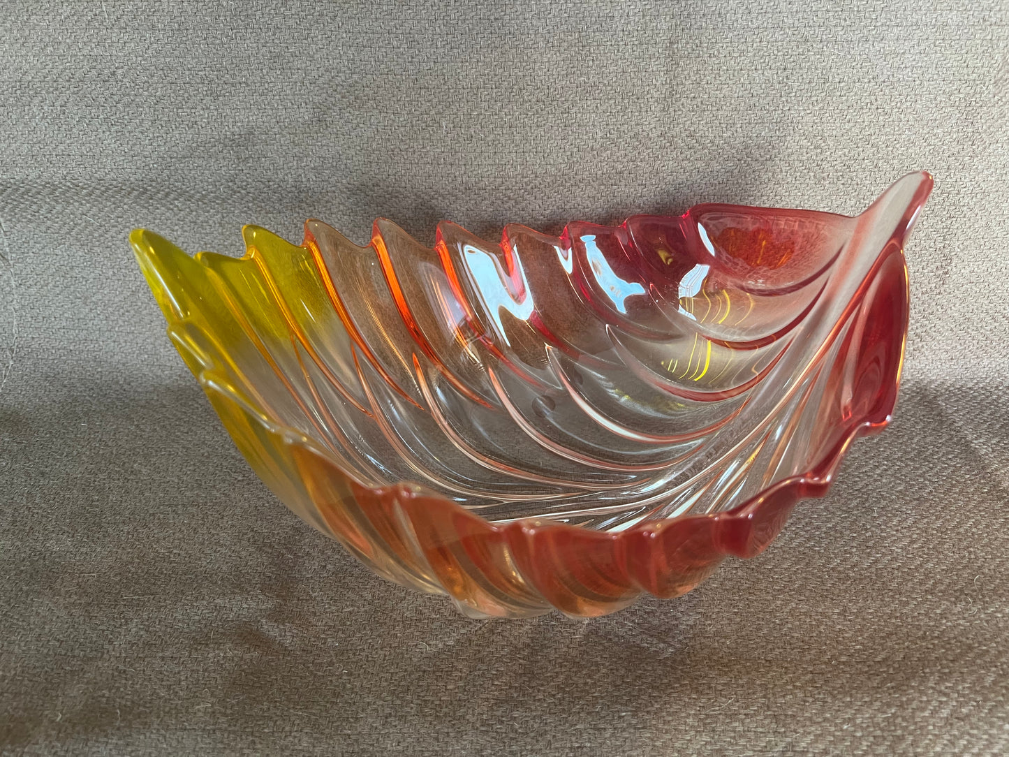 Walther Glass Barca Fall Leaf German Bowl