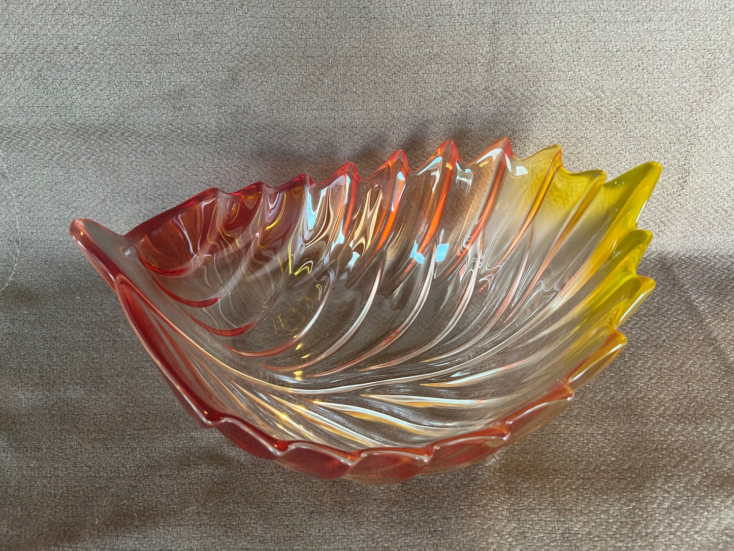Walther Glass Barca Fall Leaf German Bowl