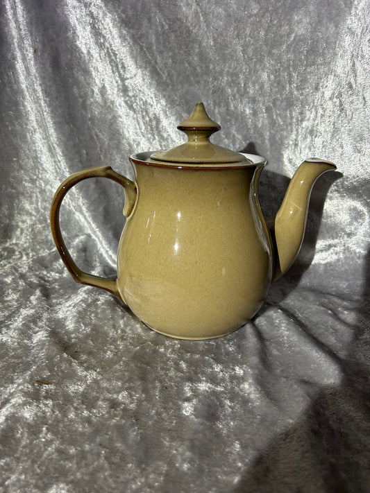 Denby Viceroy Tea Pot with Lid Brown Beige