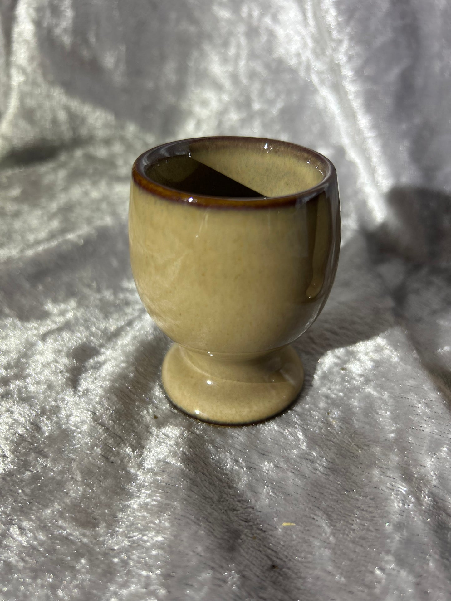 Denby Viceroy Egg Cups x 3 Brown Beige