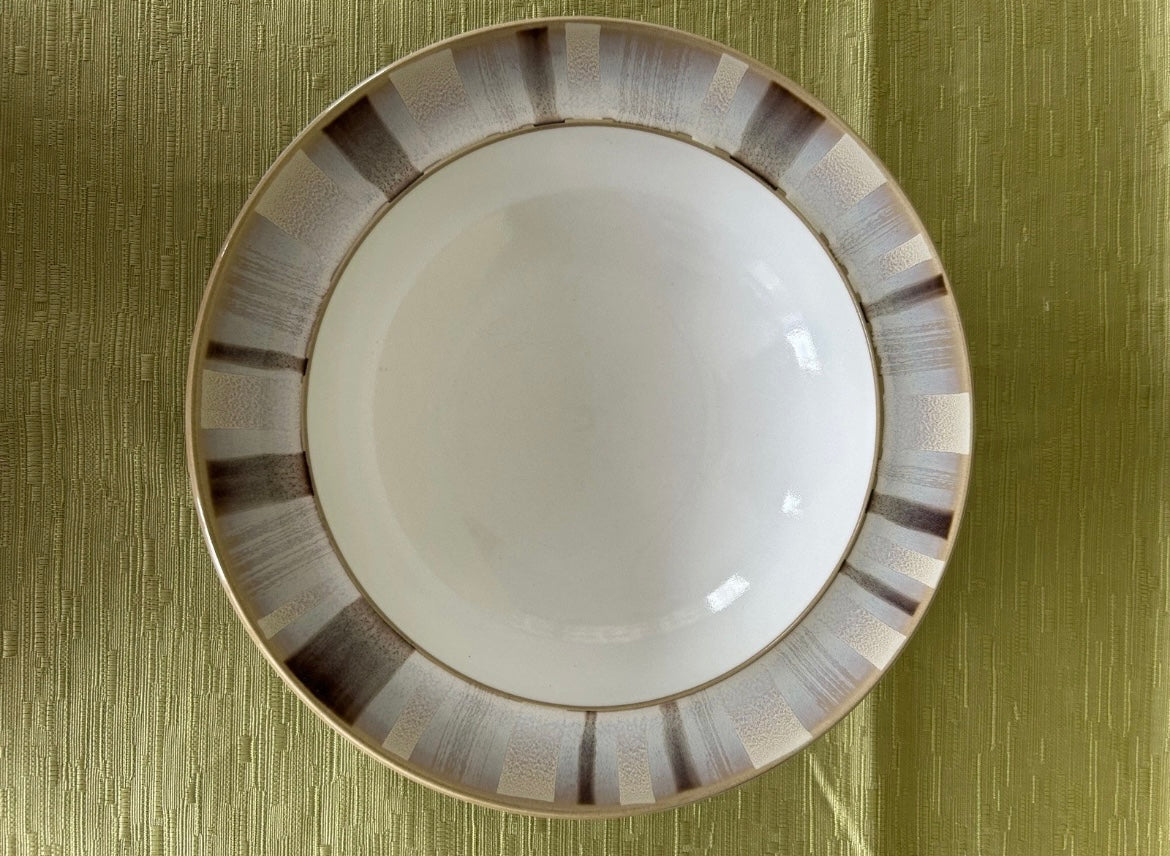 2 Denby Truffle Layers Rimmed Bowls Neutral