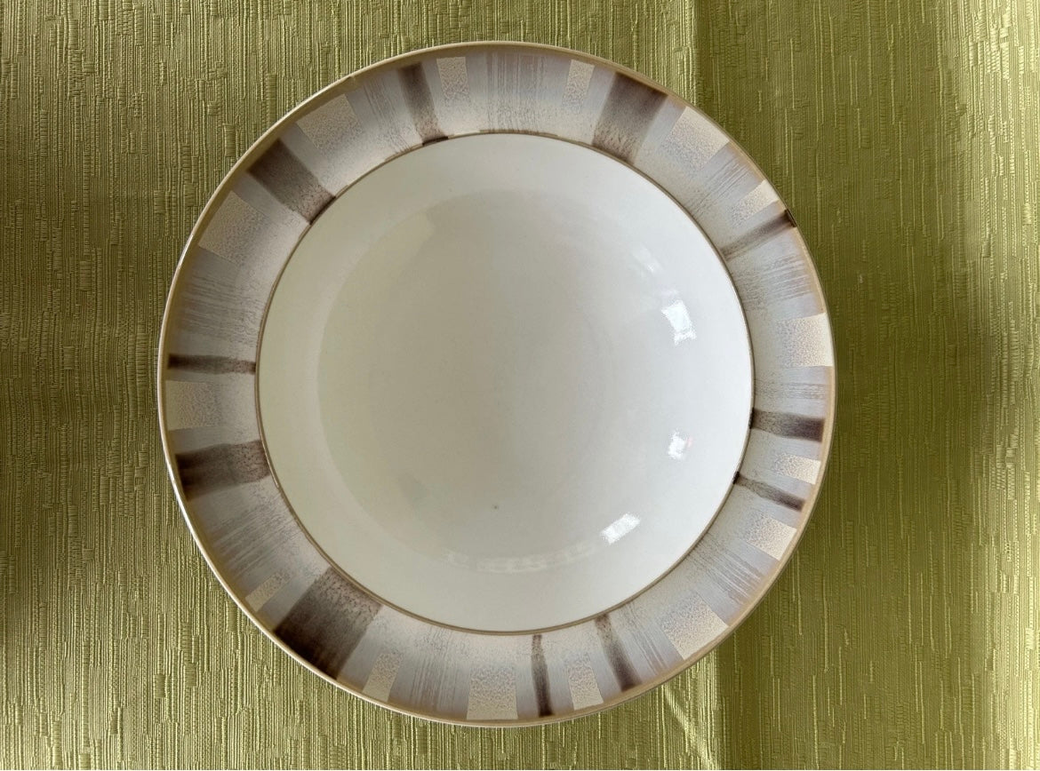2 Denby Truffle Layers Rimmed Bowls Neutral
