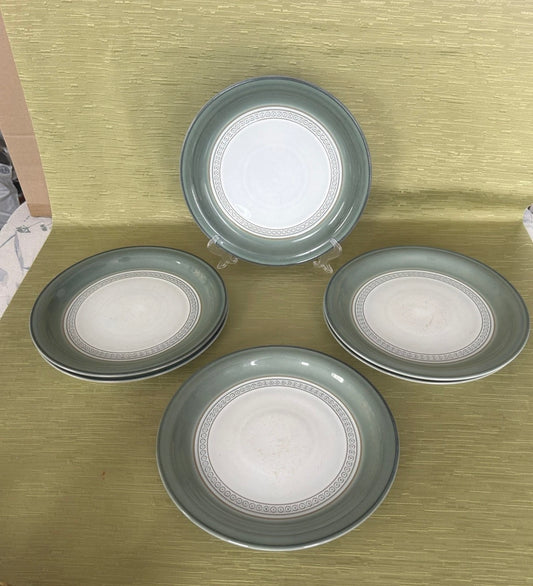 Denby Venice Green High Sided Side/Salad Plates 23cm - 6 Available