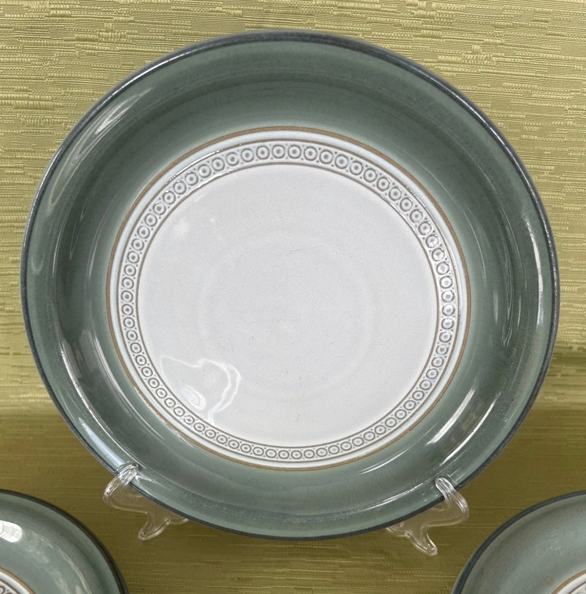 Denby Venice Green High Sided Side/Salad Plates 23cm - 6 Available