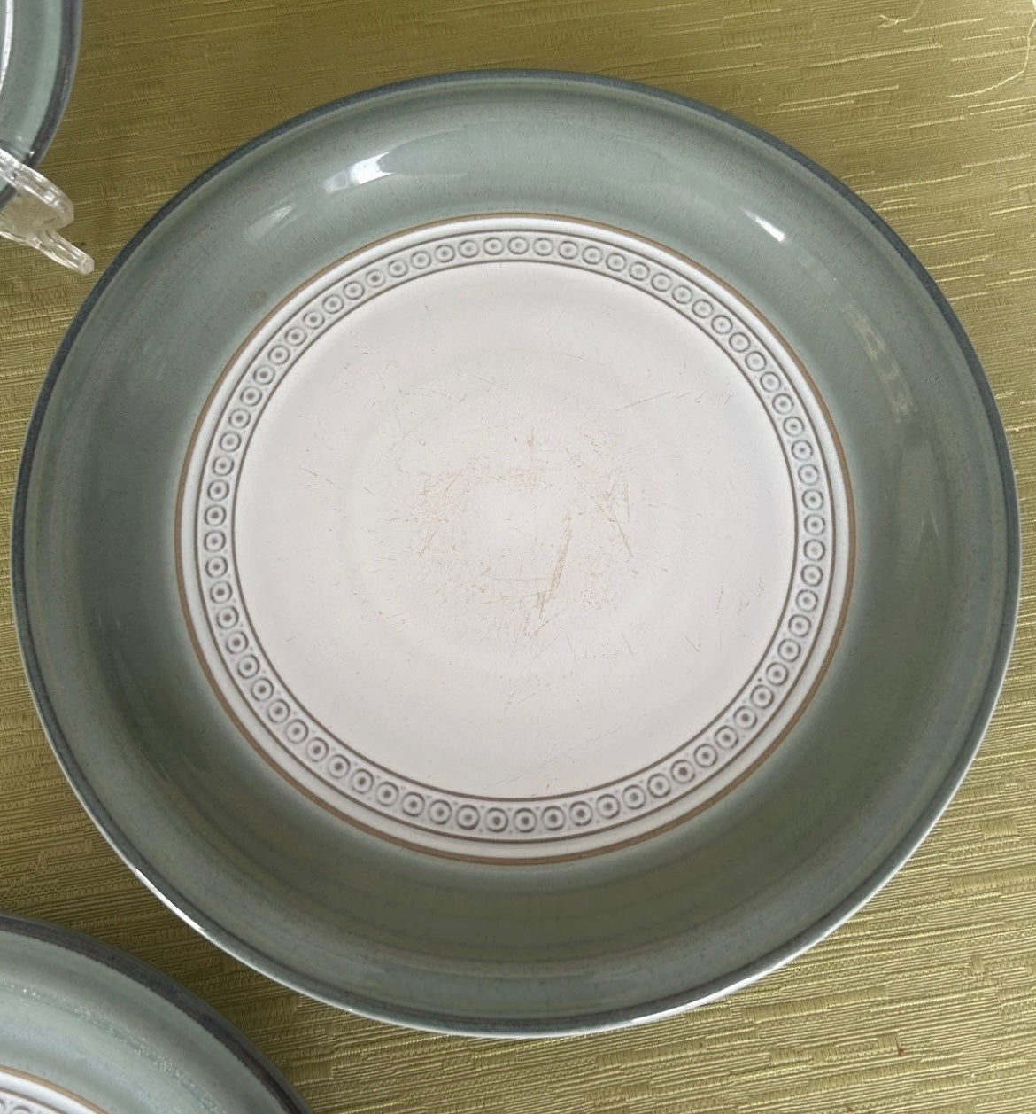 Denby Venice Green High Sided Side/Salad Plates 23cm - 6 Available