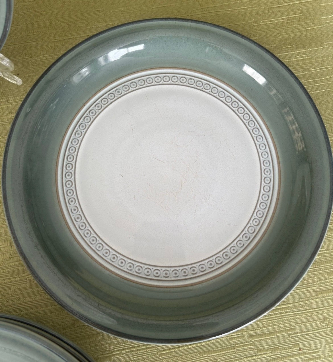 Denby Venice Green High Sided Side/Salad Plates 23cm - 6 Available