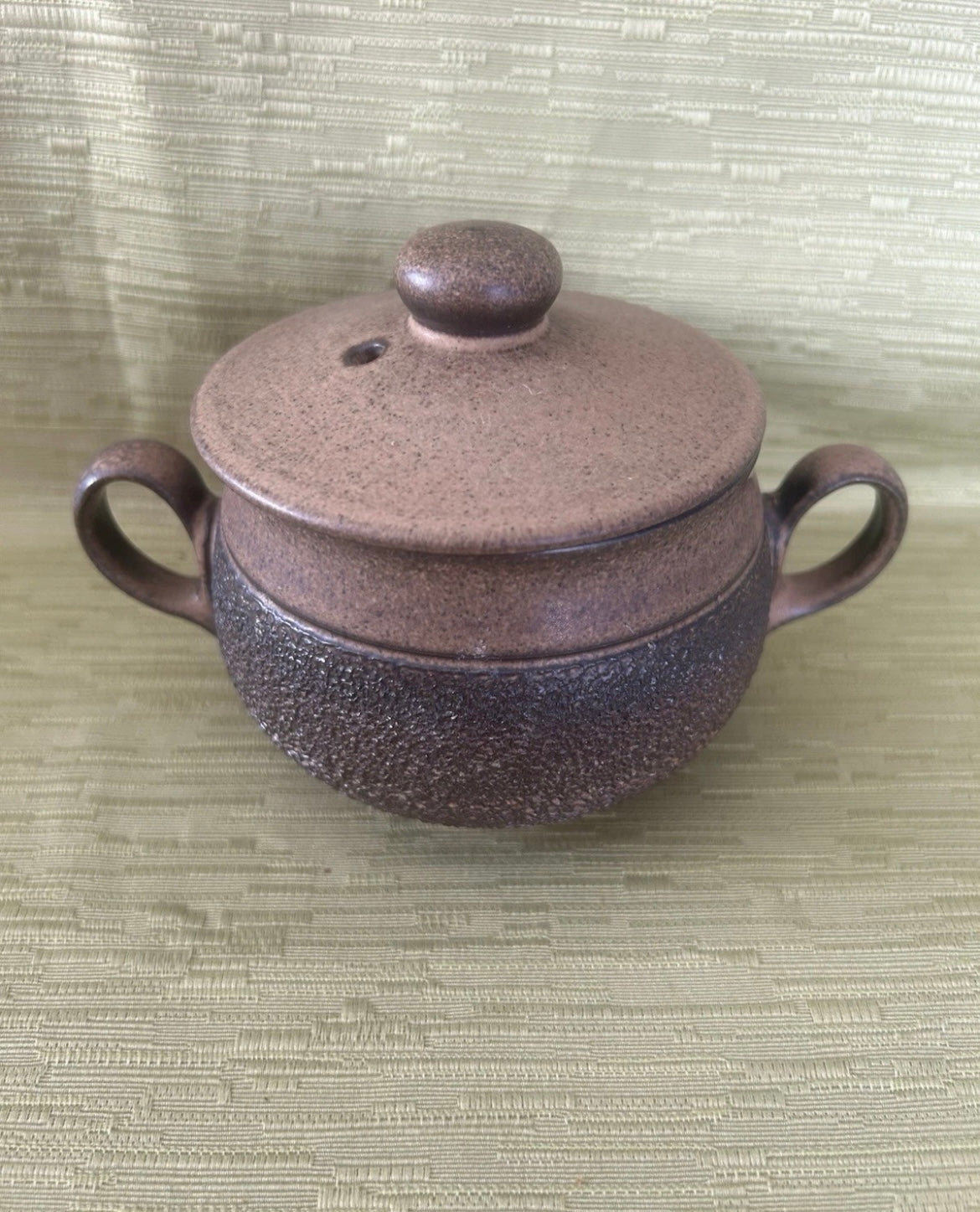 Denby Cotswold Vintage Lidded Double Handled Soup Dish Bowl