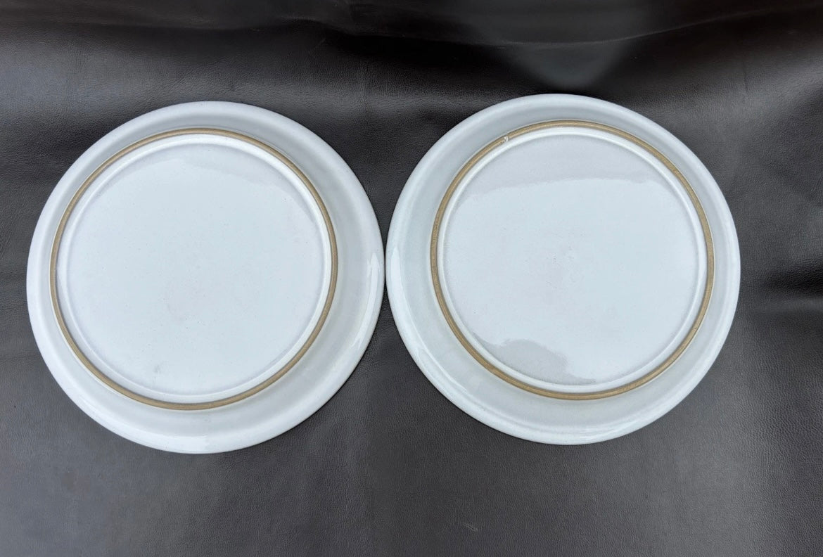 Denby Castile Blue Side Plates x 2 18cm Diameter
