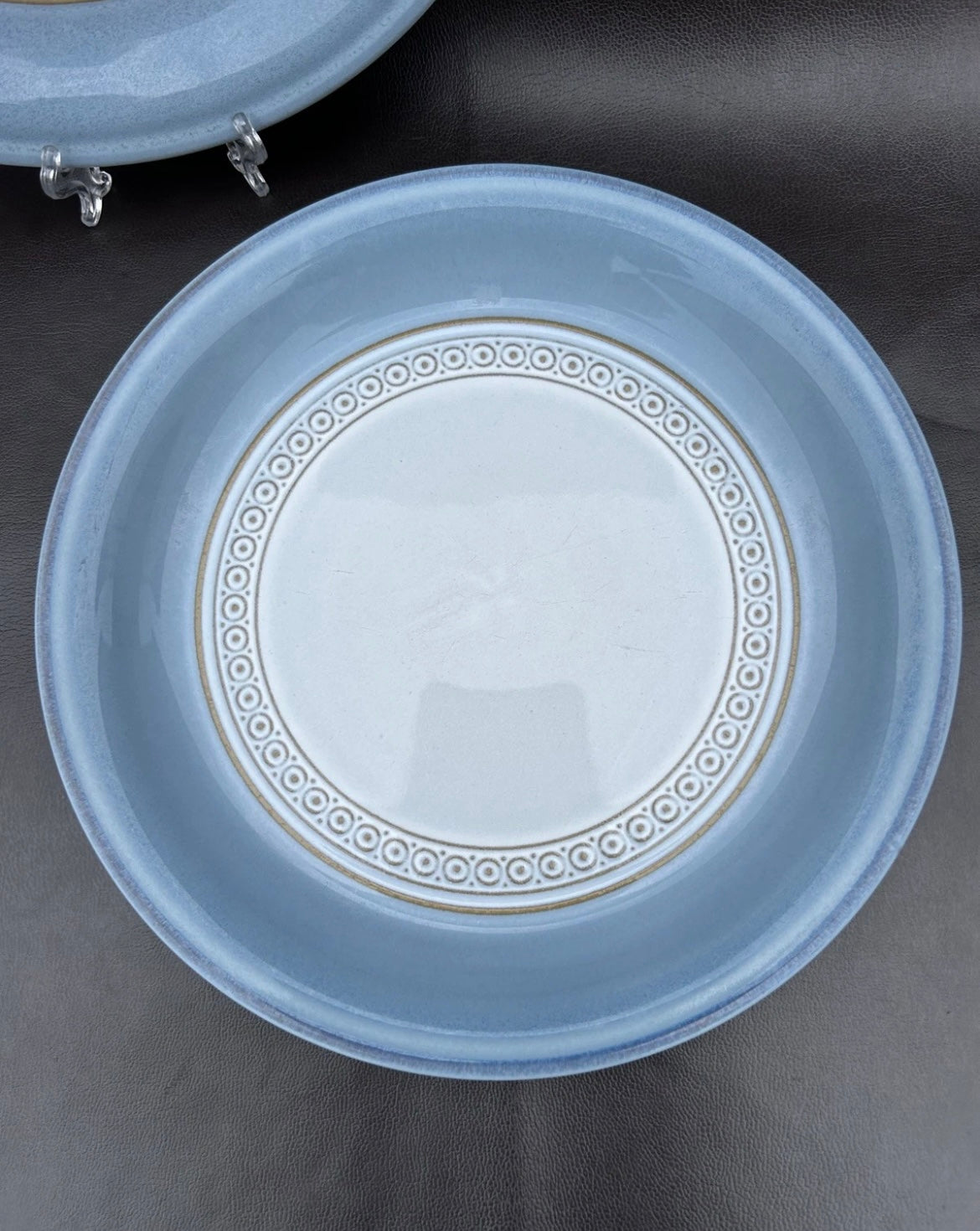 Denby Castile Blue Side Plates x 2 18cm Diameter