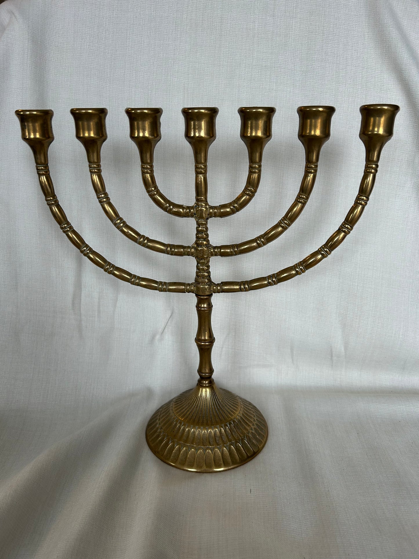 Original 7 Branch Brass Menorah Candlestick