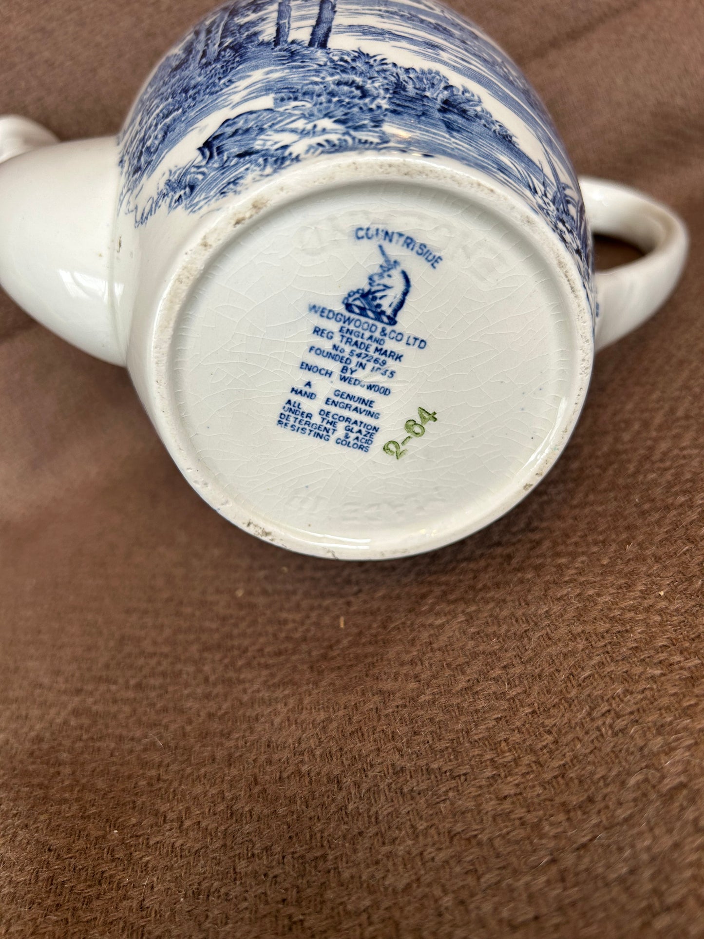 Vintage Wedgewood Countryside Coffee Pot
