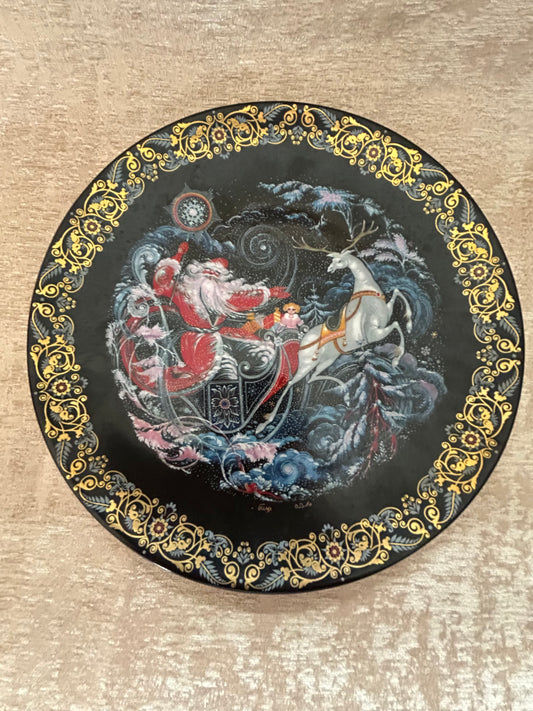 Rare Russian 1992 Tale Of Father Frost Plate Oleg Vladimirovich