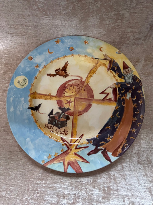 Royal Stafford “Magic Box of Tricks” Ceramic Diet Plate Halloween