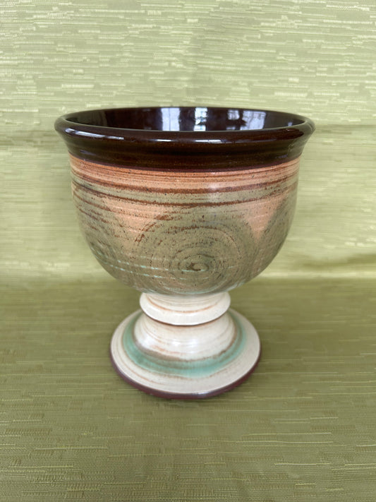 Vintage Studio Skegness Footed Pottery Bowl